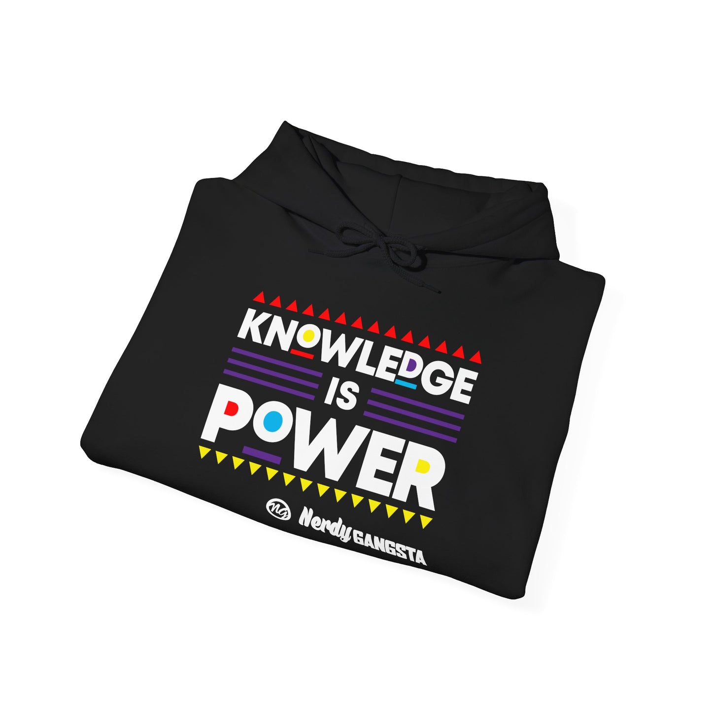 Knowledge is Power Hoodie - Unisex Hooded Sweatshirt (Black)