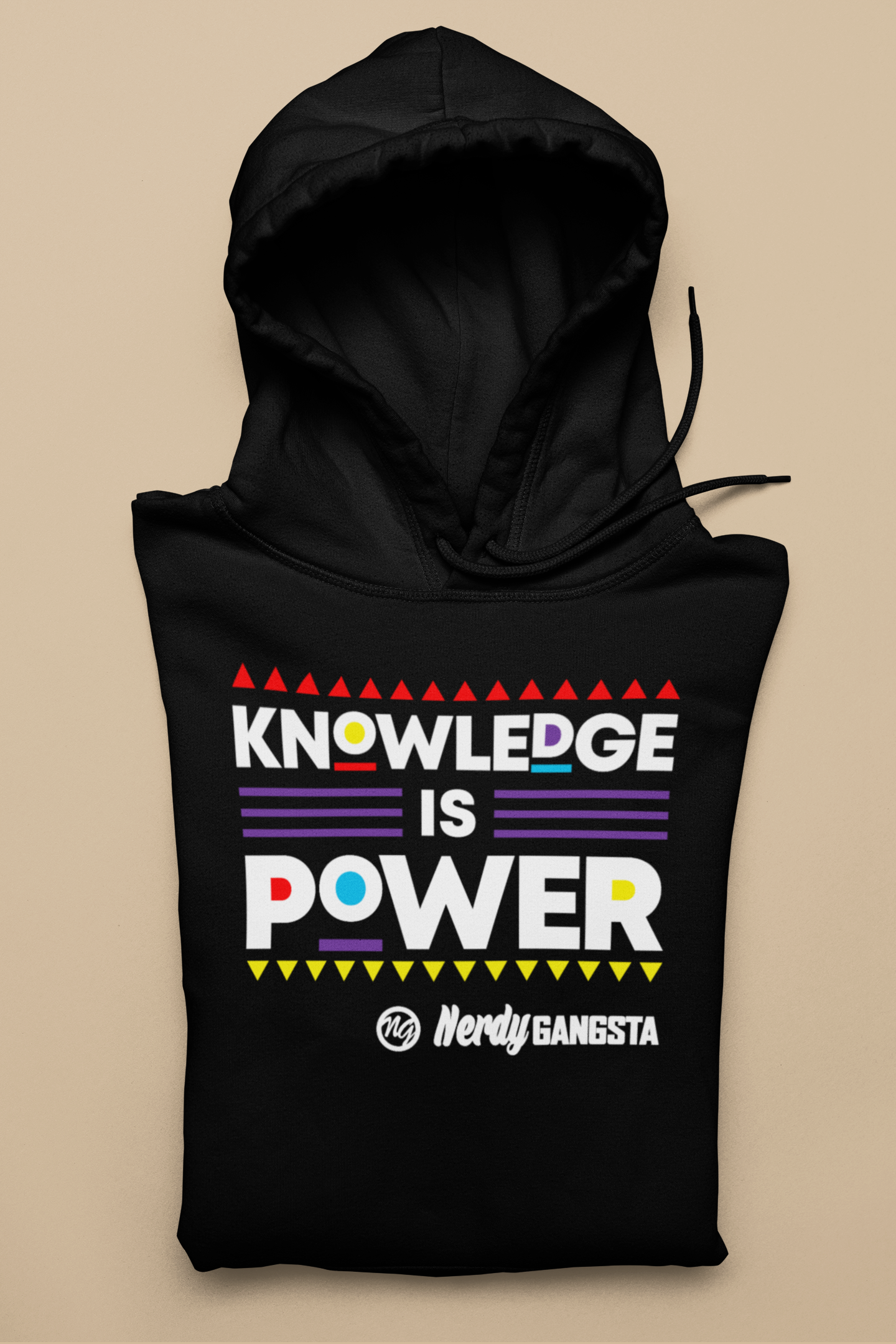 Knowledge is Power Hoodie - Unisex Hooded Sweatshirt (Black)
