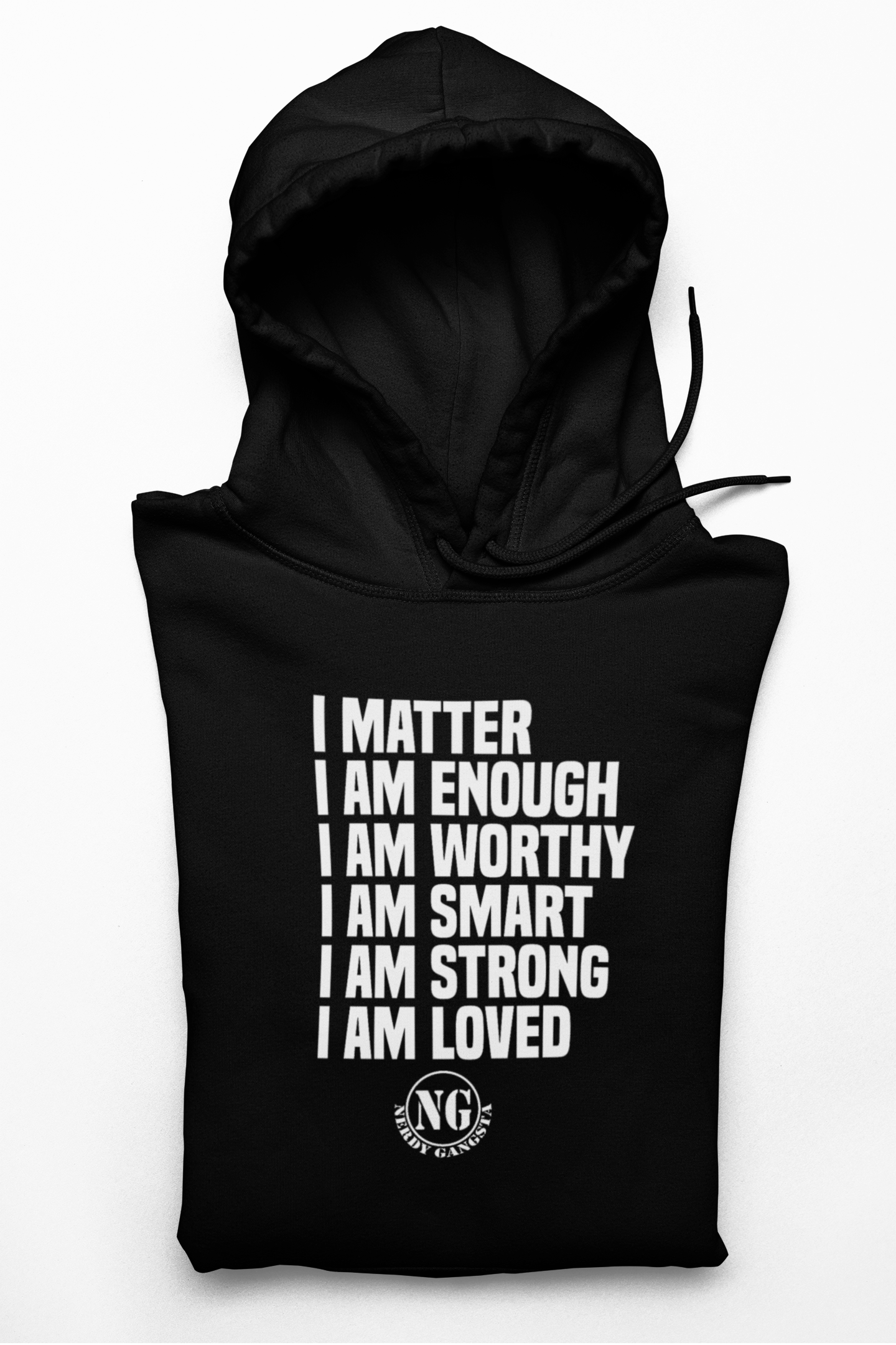 I Matter Hoodie - Unisex Hooded Sweatshirt (Black)