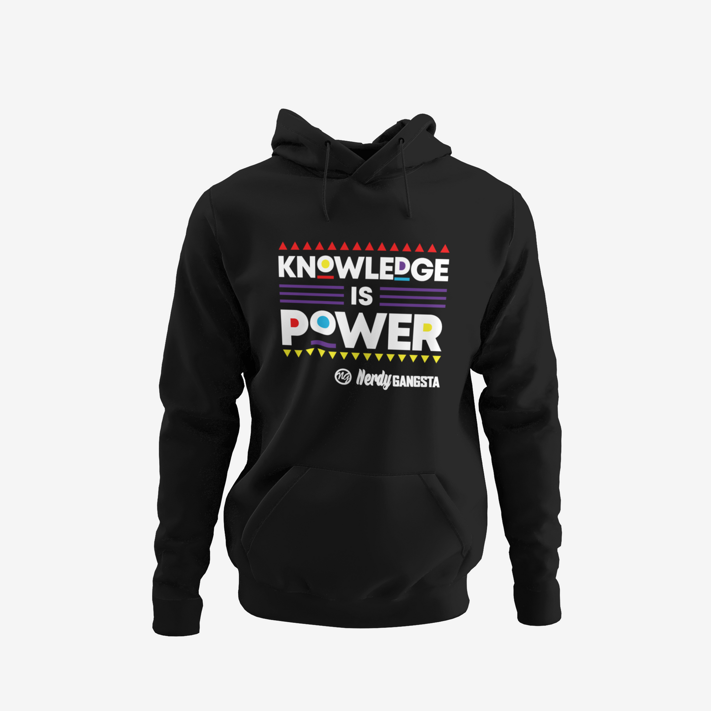 Knowledge is Power Hoodie - Unisex Hooded Sweatshirt (Black)
