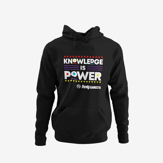 Knowledge is Power Hoodie - Unisex Hooded Sweatshirt (Black)