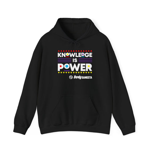 Knowledge is Power Hoodie - Unisex Hooded Sweatshirt (Black)